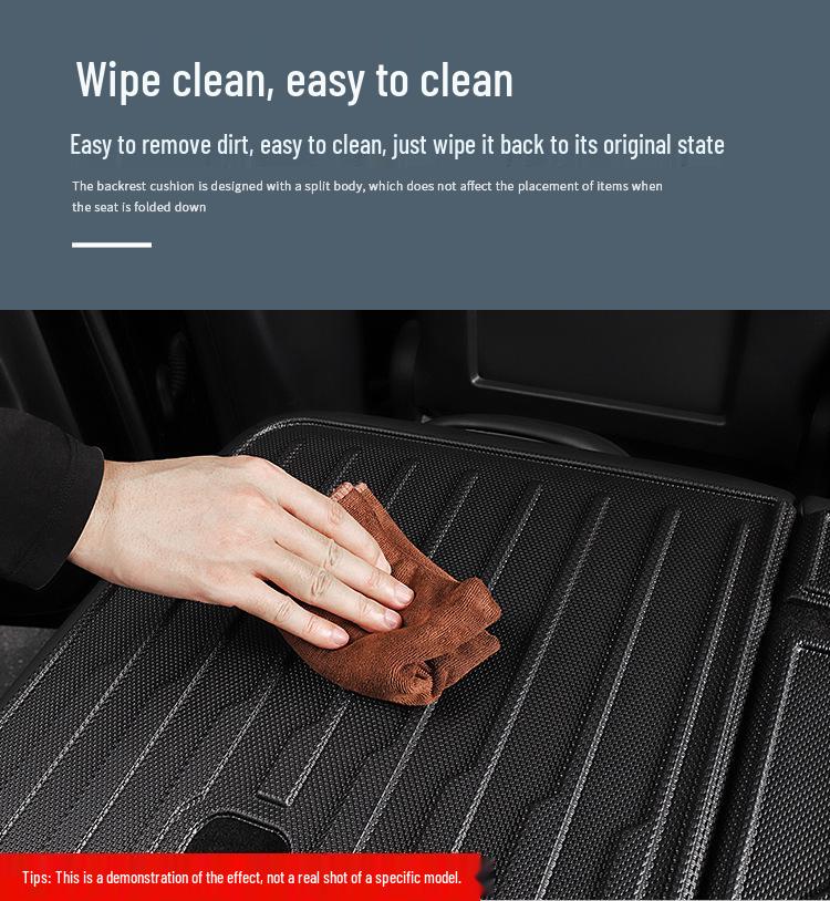 2023 MG7 All-Weather Trunk Mat Set: Includes TPE Trunk Liner and Seat Back Protector