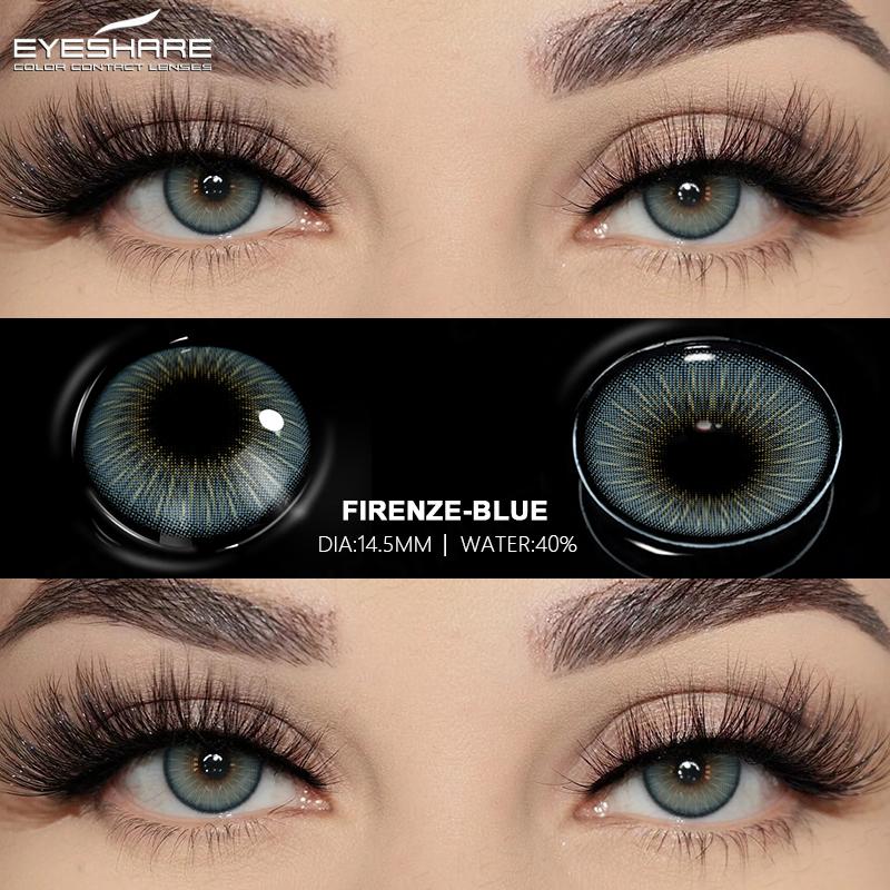 EYESHARE Natural Color Contact Lenses for Eyes Brown Contact Lens Blue Contact Lens Colored Eye Contacts Eye Makeup Yearly Use