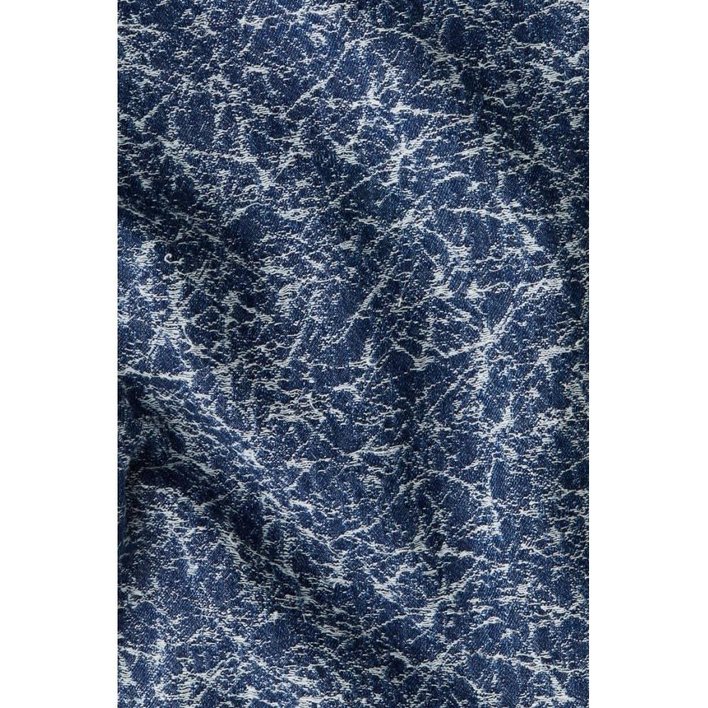 H M Pattern Baggy Jeans Blue Pattern