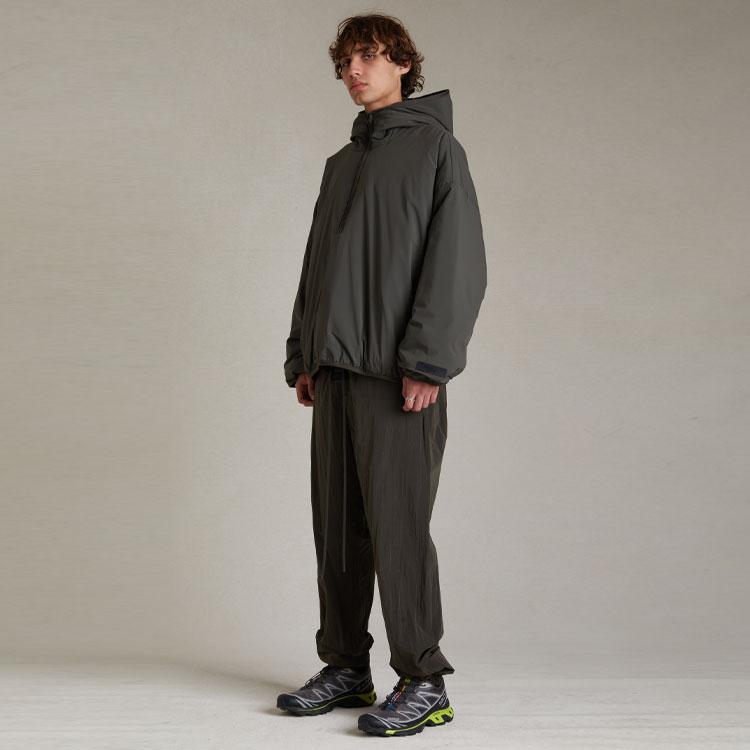 Fear of God Essentials Filled Half Zip Hoodie Ink Men Tops Black 202SP244330F