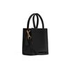 Coach Cally 17 Gold Logo Pebbled Leather Music Score Tote Bag Women Tote Black 5692-IMBLK