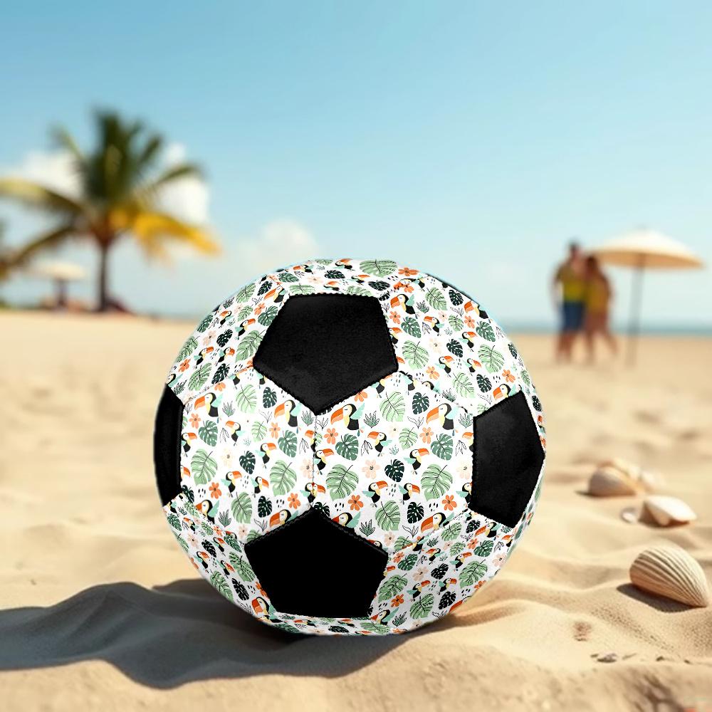 1PC Tropical Toucan Soccer Ball Size 5 Football Machine Sewn Indoor/Outdoor Universal Football Gift W33