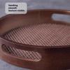 Tea Tray Tea Set Tea Cup Water Cup Tray Home Living Room Fruit Dim Sum Round Dry Soak Tray Bamboo Tray Tea Ceremony