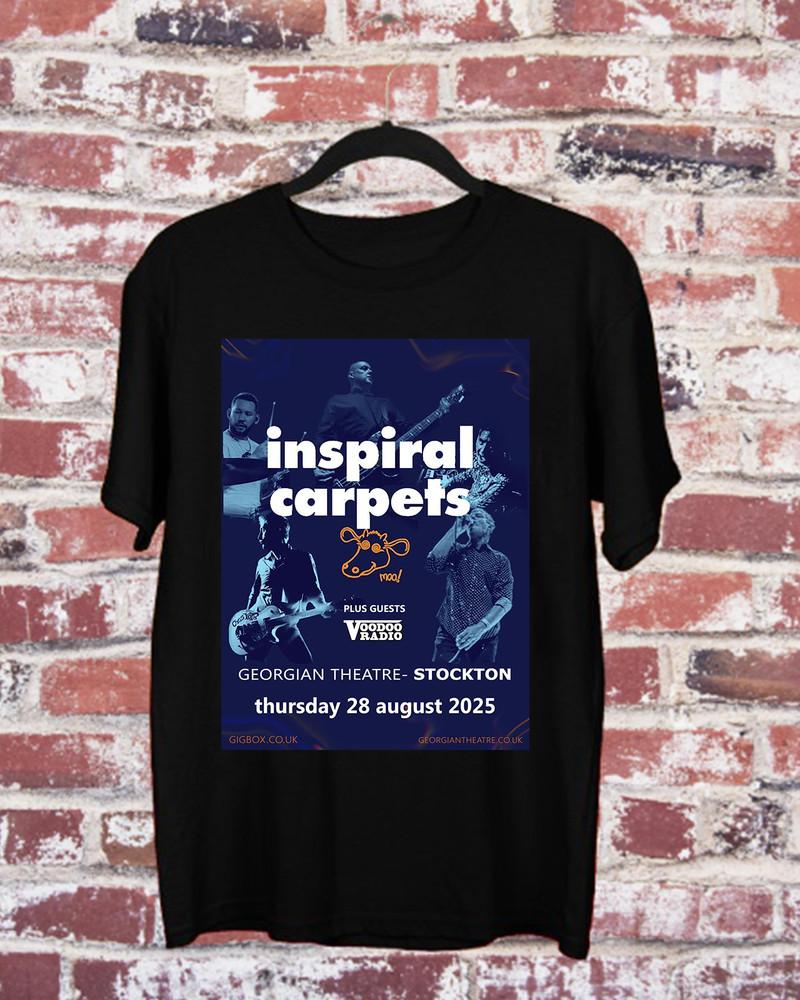 

INSPIRAL CARPETS BAND LIVE AT Georgian Theatre T SHIRT FULL Size S-5XL Unisex T-Shirt XXL