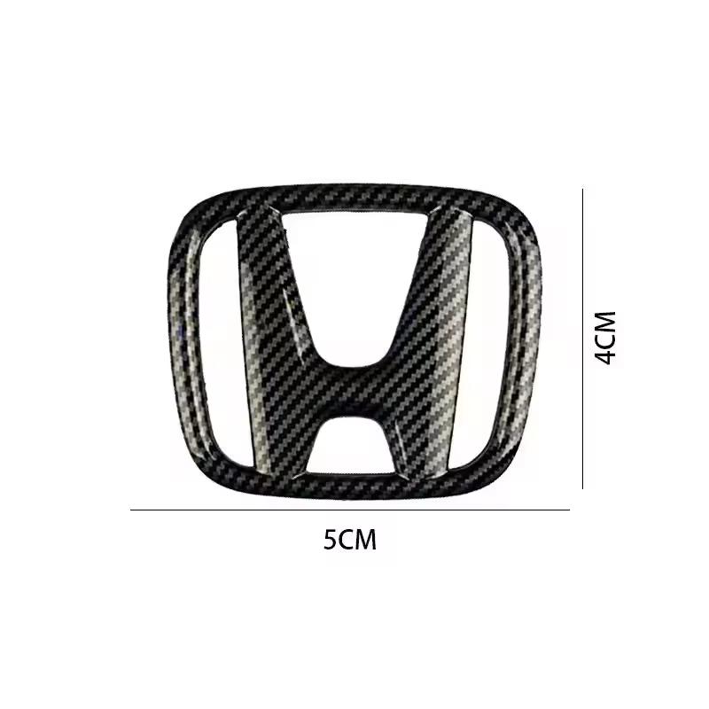 50x40mm ABS Car Steering Wheel Cover Emblem Sticker For Honda Envix Odyssey City Jazz Fit CRV Civic Accord Insight Jade Vezel DD33
