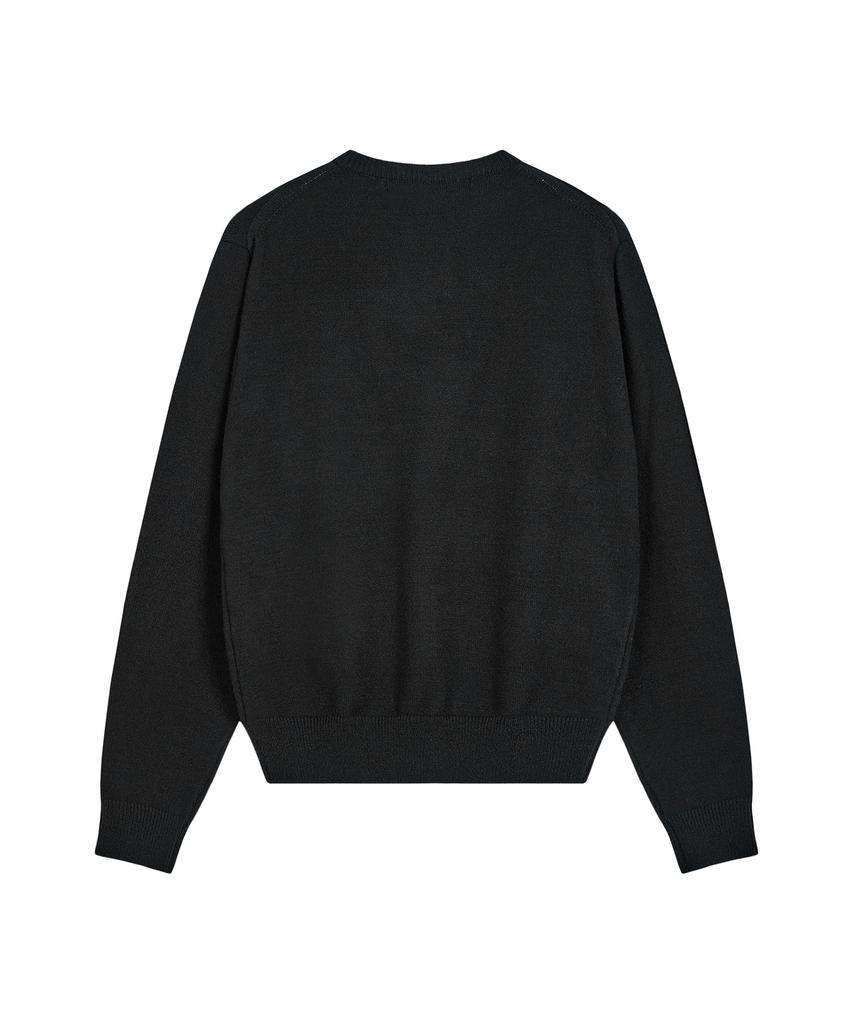 REST&RECREATION Oversized Riri Logo Knit - Black