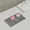 2 Pieces Heart Shaped Toilet Pressers Love Toilet Press Button Tank Press Switch Tank Button Nail Protector Bathroom Decoration