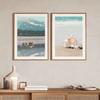 Calm Ocean Landscape Seagull Beach Shell Romantic Sakura Art Canvas Print Painting Posters Living Room Wall Picture Home Decor