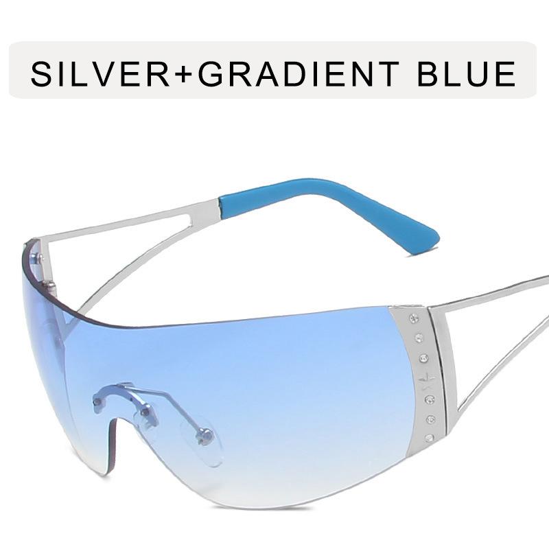 Future Technology Style Sunglasses Women Punk Y2K Hip Hop UV Protection Sun glasses Women Stage Performance Female Sunglass