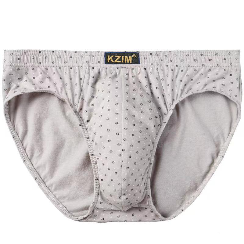 

Мужское нижнее белье с принтом из чистого хлопка, хлопковое нижнее белье-треугольники средней посадки L