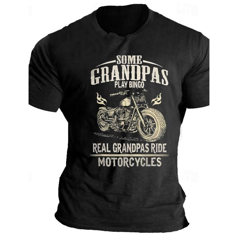Men's Vintage Isle of Man Tt Motorcycle 3D Printed T-Shirt Personality Street Men's T-Shirt Fitness Oversized T-Shirt
