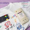 6-30 Colors Fabric Markers Pen Waterproof Permanent Fabric Textile For T Shirt Shoes Clothes DIY Art Graffiti Drawing Painting