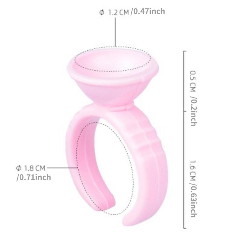 

100 шт. Одноразові ковпачки для чорнила для татуювання Рожеве кільце для татуювання Чашка з чорнилом для голок для татуювань Аксесуари Макіяж Інструменти для татуювання