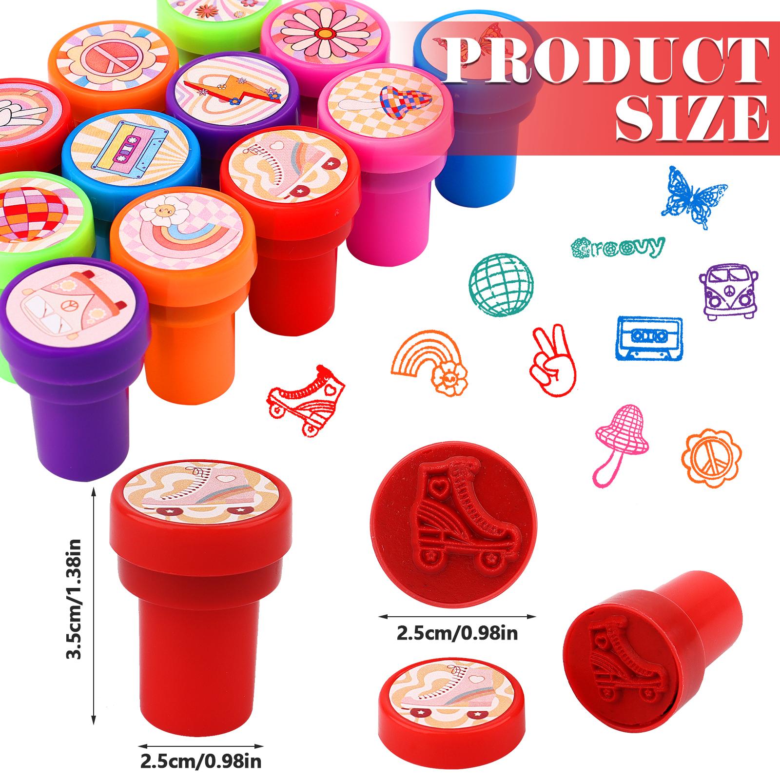 

36 шт. Крутые штампы для вечеринки для мальчиков и девочек, Ретро Хиппи Ромашка Цветок Принадлежности для вечеринки по случаю дня рождения Сувениры, Награды для класса Карнавал оранжевый