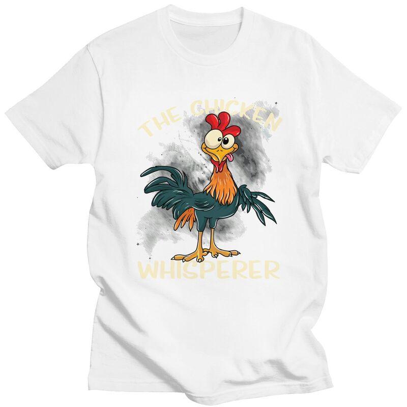 The Chicken Whisperer T Shirt Unisex Funny Farmer Joke Quotes Tshirts Streetwear Graphic Tee Tops Loose Oversized Clothes