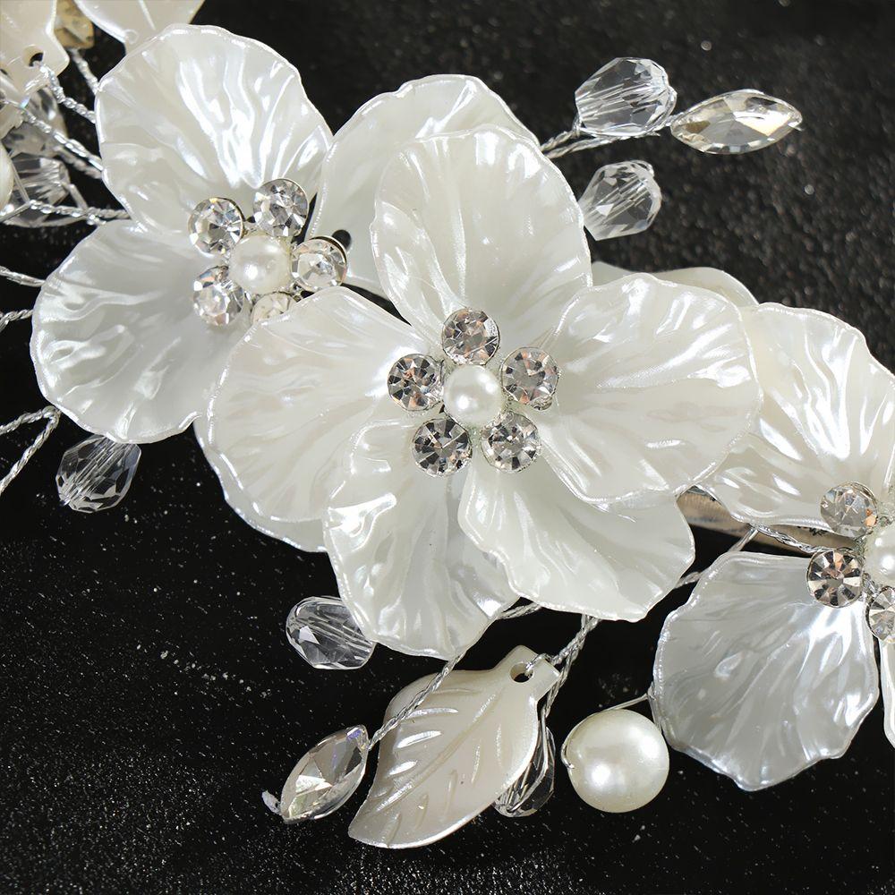 Fashion Crystal Pearl Hair Accessories Bridal Clips Hair Combs Flower Hair Pin Bridesmaid Tiara