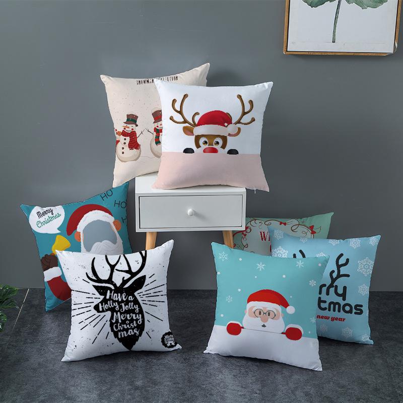 Home Furnishings Christmas Simple Sofa Pillow Cases