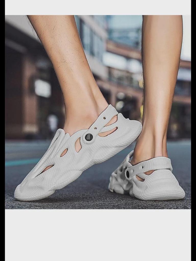 Summer Breathable Closed-Toe Non-Slip Sandals, Versatile Beach Slippers for Couples