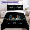 3pcs Jul Fait d'or pattern bedding set duvet cover set includes duvet cover &pillowcases, perfect all season bedroom decoration & gift