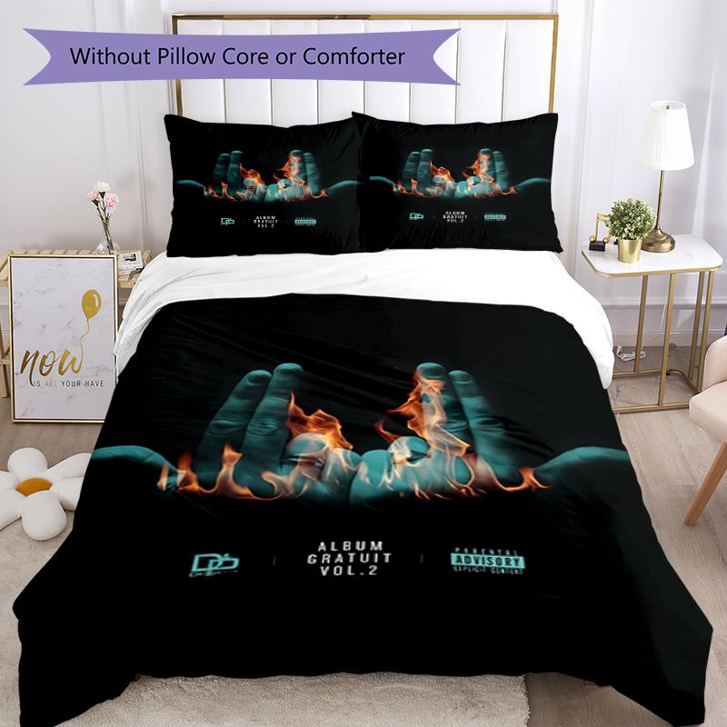 3pcs Jul Fait d'or pattern bedding set duvet cover set includes duvet cover &pillowcases, perfect all season bedroom decoration & gift