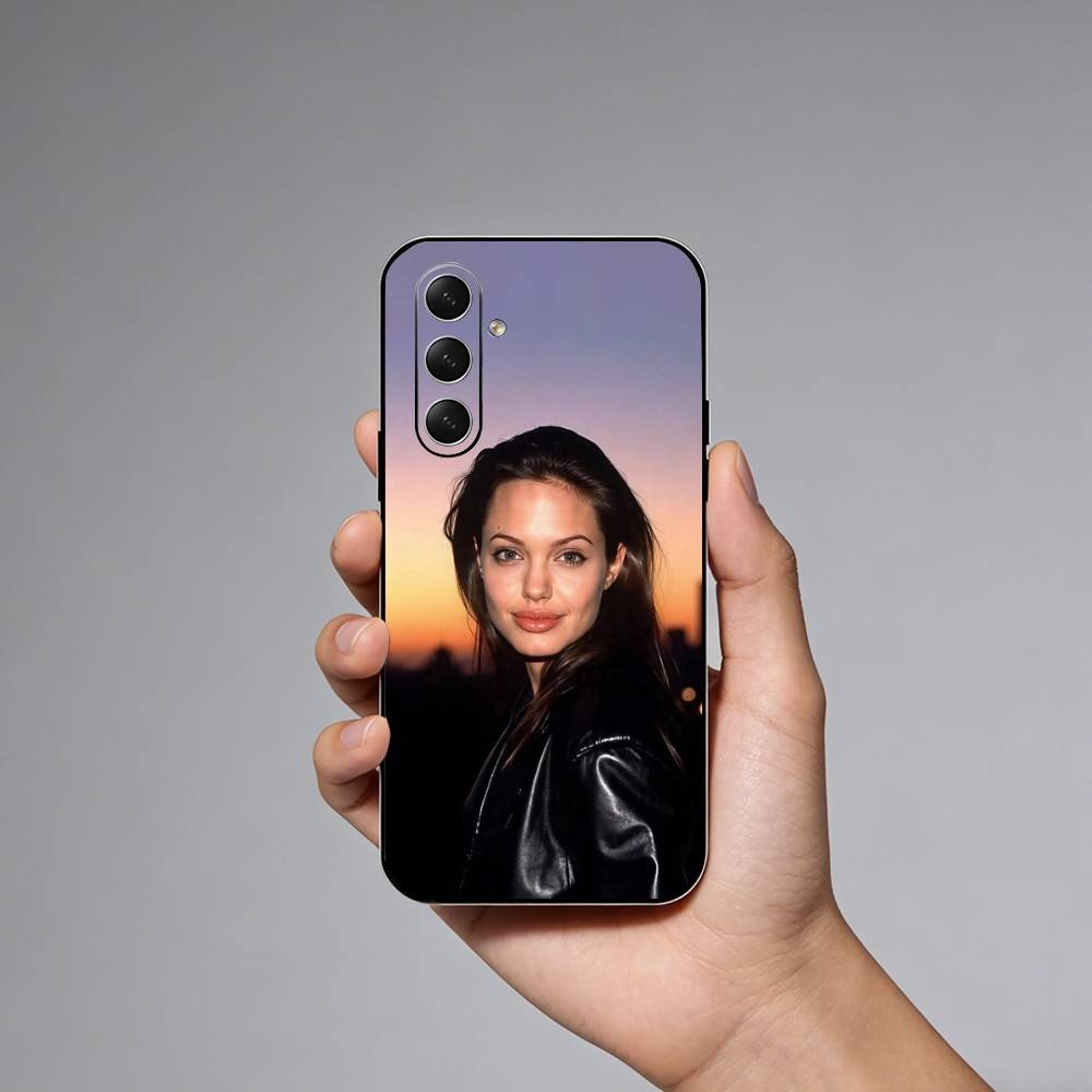 Movie Star A-Angelinas Jolie Phone Case For Samsung Galaxy A73,A21s,A22,A31,A52,A53,A71,A41Soft Black Shell