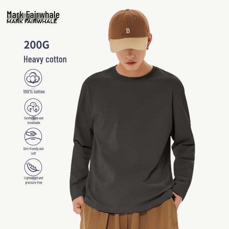 Mark Fairwhale Men s Heavyweight Cotton Long Sleeve T-Shirt L