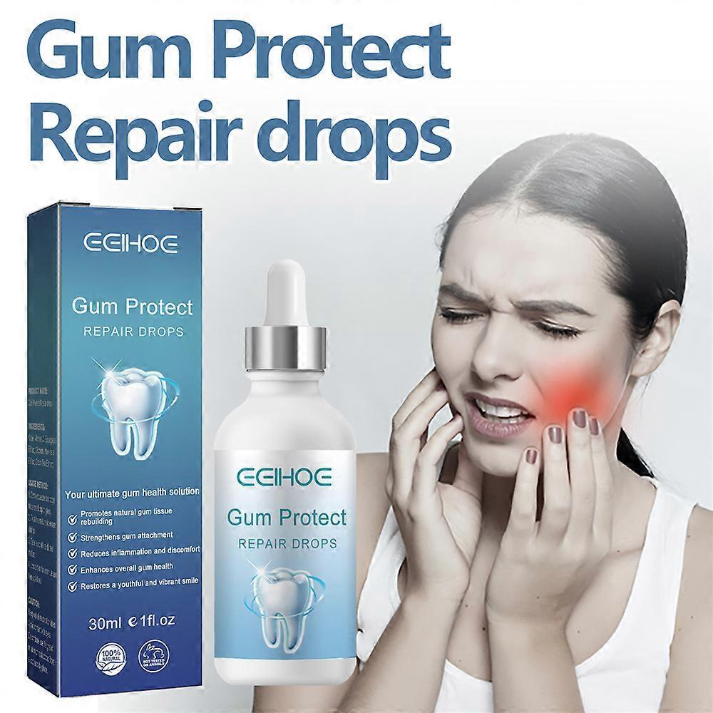 Natural Gum Restore Plus Liquid Drops Mouthwash,Gum Regrowth Drops,Receding Gum Treatment for Gum Health,Gum Repair for Receding Gums Fresh Breath,Gum