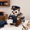 Patchwork Craft Kit DIY Tissue Box Cover Kit, Owl Shape, Soft Textures Woodland Animal Decor Sewing Handmade for Handicraft Enthusiast Beginners