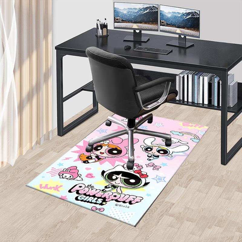 Powerpuff Girls Adventure Carpet For Playroom Bedroom Living Room Sofa Home Decorkids Game Area Rug Nonslip Floor Mat