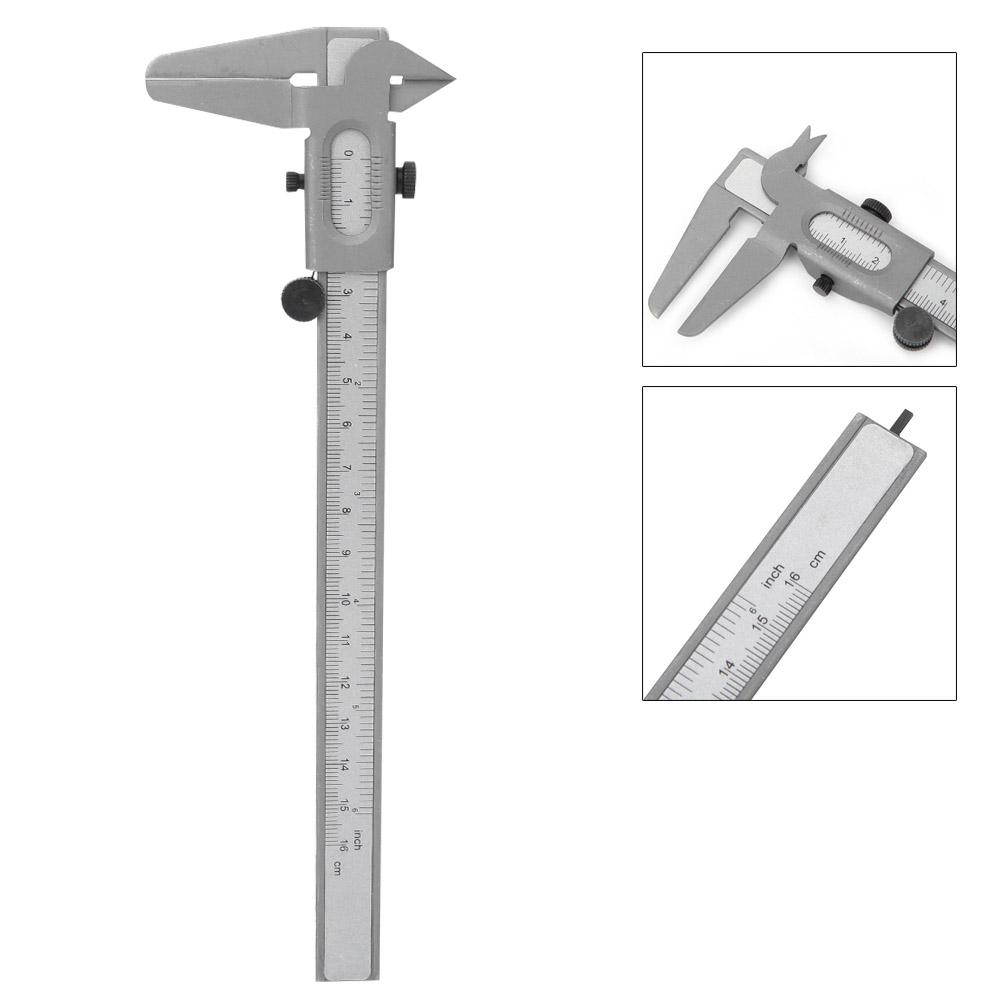 High Precision Metal Vernier Caliper Manual Measuring Caliper Tools Micrometer Ruler (6in)