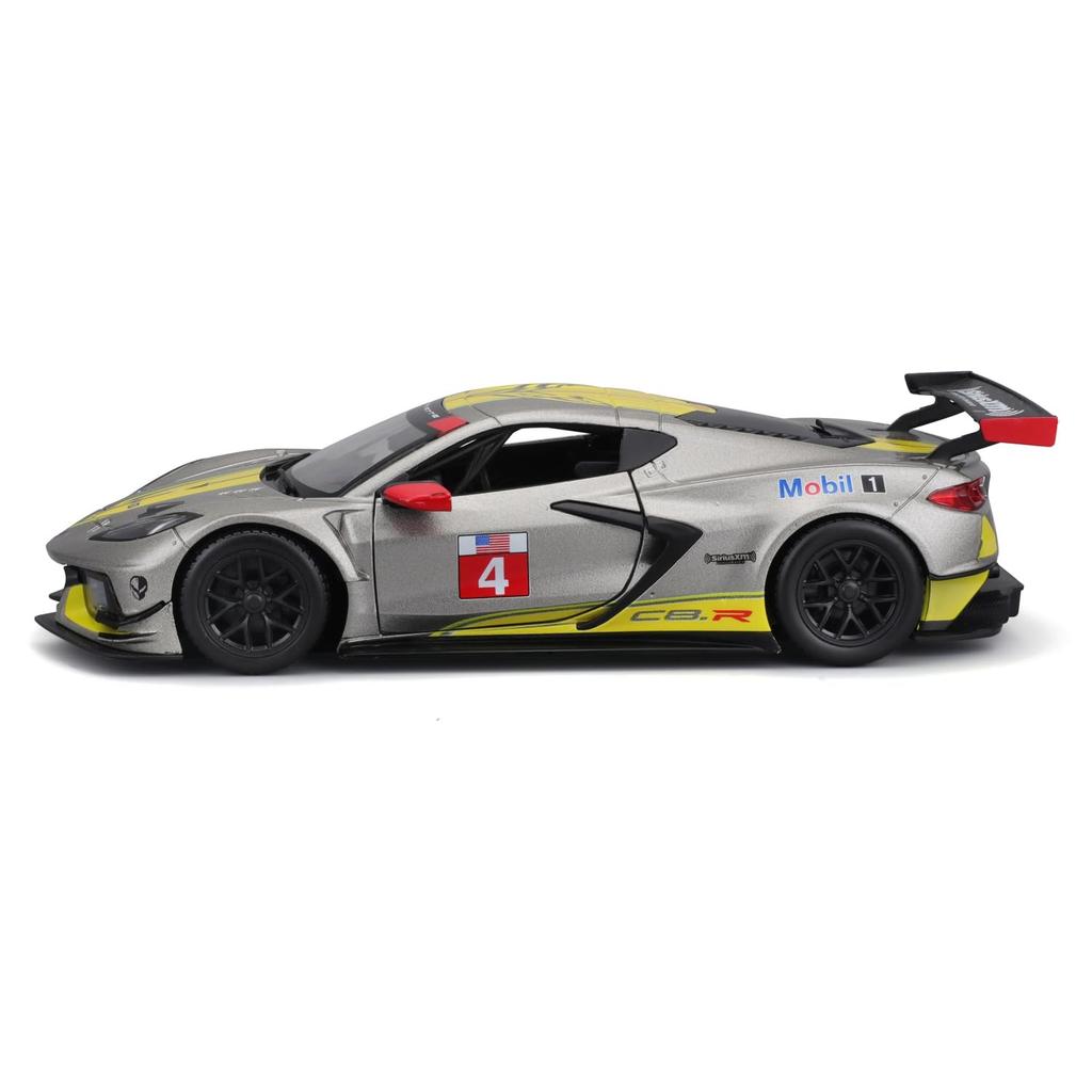 Bburago Scale Chevrolet Corvette C8R 2020 Race Gray Diecast Model Finished 1/24 #3 / Car, Product, 18-28024