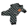 Striped Dog Pajamas Fashionable Cute Warm Comfortable Stretchy Dog Jumpsuit for Dogs Puppies Cats