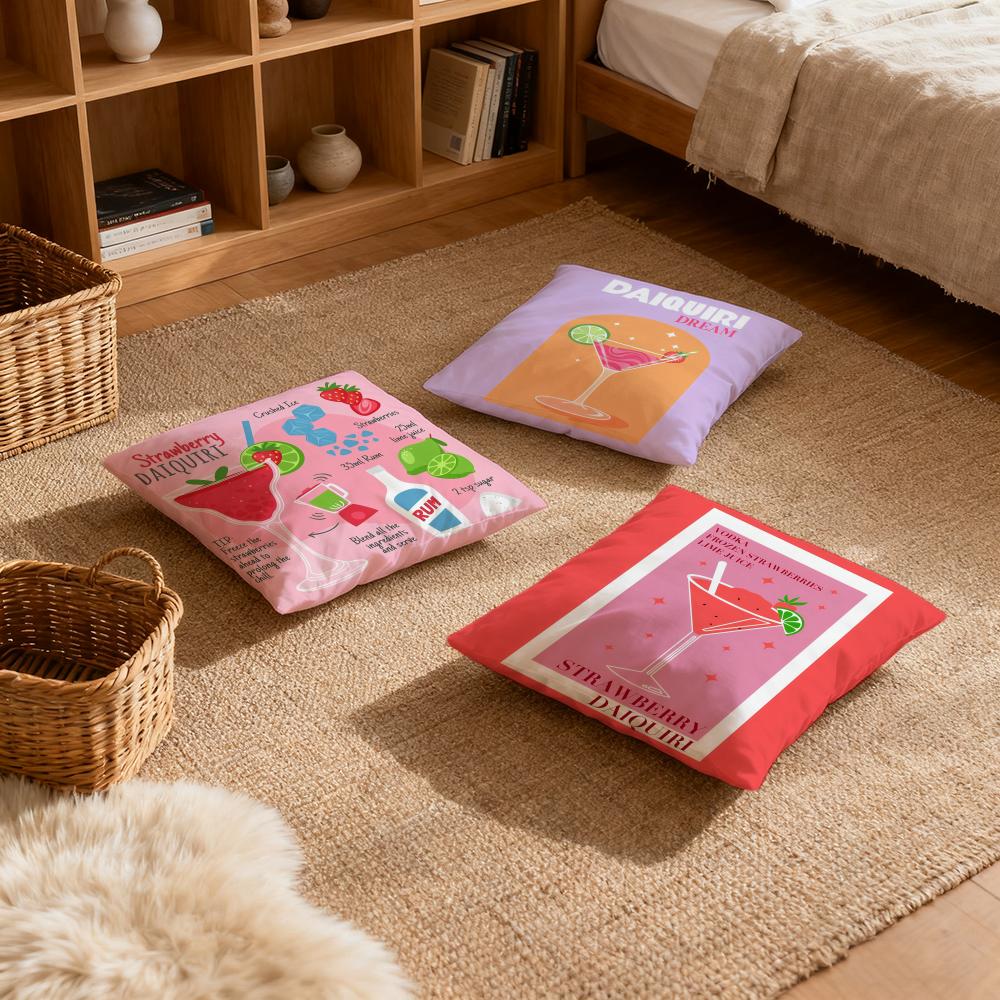 Pillow Case luxurious home office, sofa decorative Multi sized car seat cushions, pillowcases Daiquiri Cocktail ART