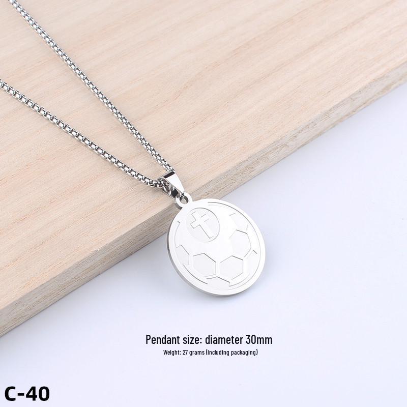 Colier Unisex cu Pandantiv Cruce Stil Hip-Hop - Accesoriu Bijuterie din Oțel Inoxidabil