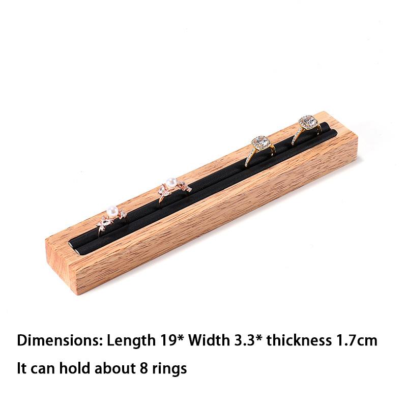 Jewelry Solid Wood Display Tray Set Combination Jewelry Display Rack Ring Earring Jewelry Display Rack Jewelry Organizer Box