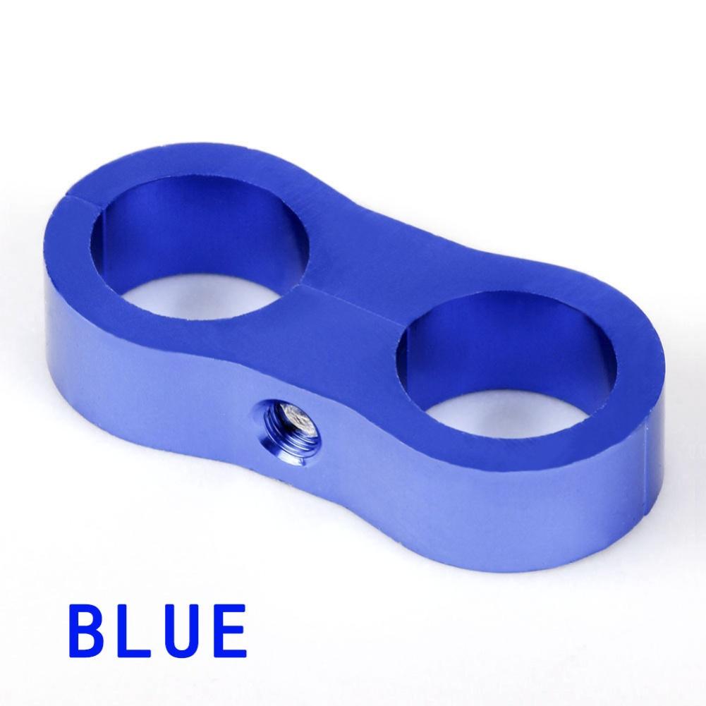 AN8 Billet Oil Fuel Water Hose Tube Seprator Divider Clamp Aluminum Fuel Line Hose Separator Clamp Automobile Engine Parts