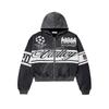 Y2K Camo Zip Up Hoodie Men Women Streetwear Graphic Print Vintage Oversized Sweatshirt Couple Jacket