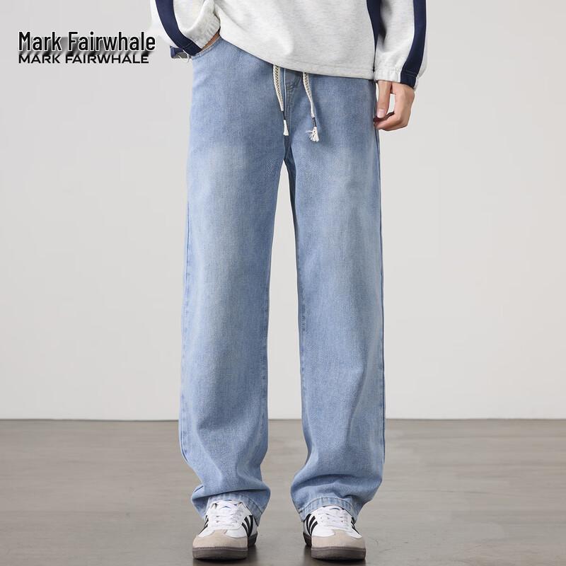 Mark Fairwhale Men's Retro Loose Straight-Leg Jeans