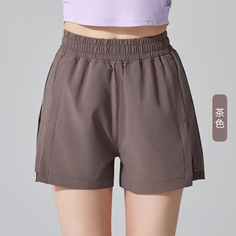 Womens Quick-Dry Breathable 4-Way Stretch Athletic Shorts Running Yoga Fitness Gym Workout Loose Fit
