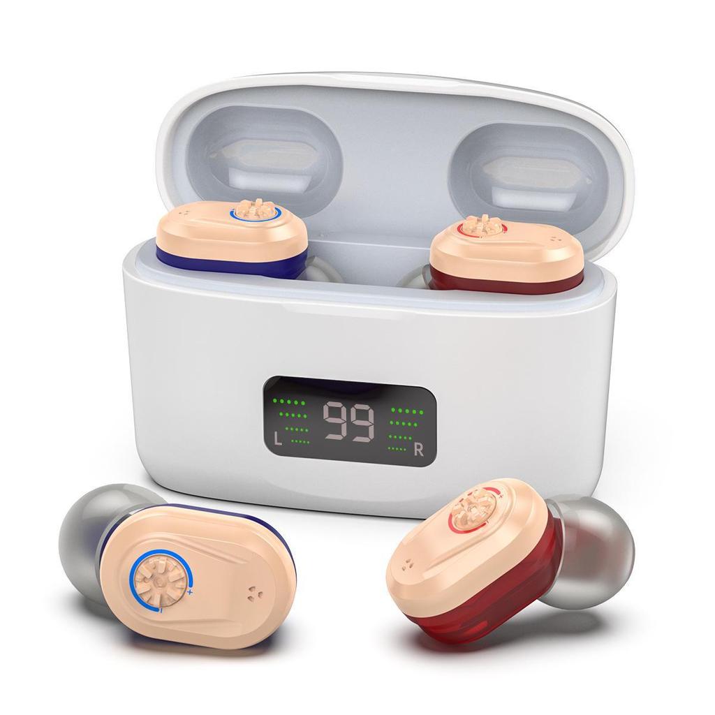 Digital Display TWS Charging Case Hearing Aid for Seniors - In-ear Sound Amplifier
