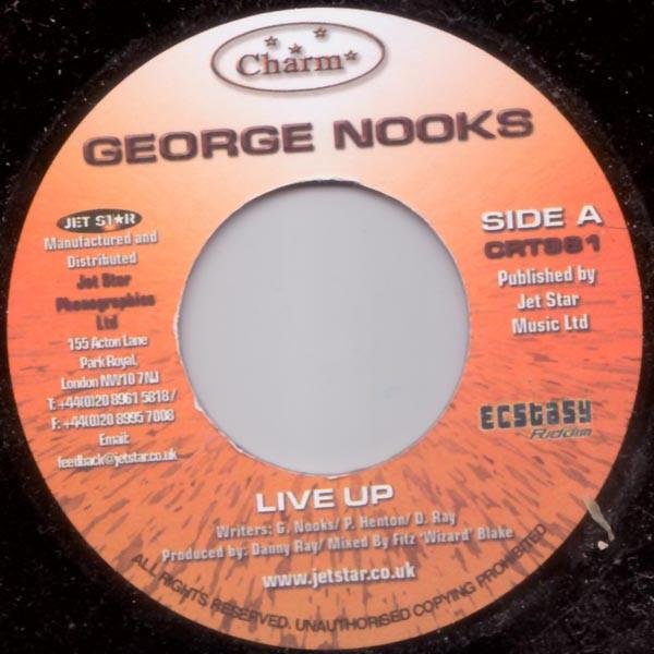 

7inch Record GEORGE NOOKS Live Up CRT981 Charm 2003 UK Reggae Ska Dub Used
