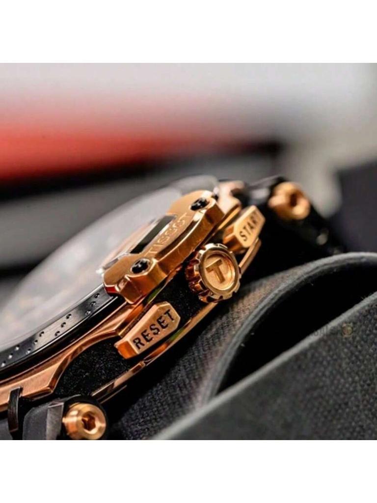T-Race Chronograph Men's Sporty Fashion Quartz Watch T115.417.37.061.01. Multi-functional Round Dial Wristwatch, Men's T115.417.37.051.00