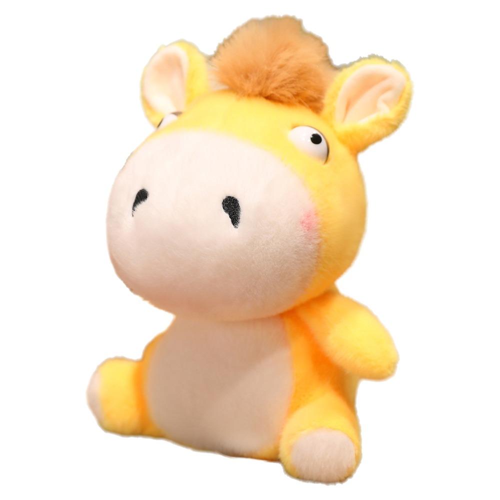 18/25cm Plush Pony Doll Soft Cartoon Steed Doll Plush Toys Zodiac Pony Figurine  Festive Decor