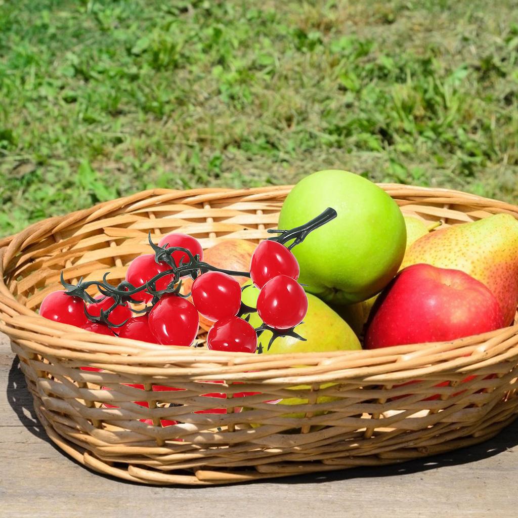Plant Tomato Simulated Cherry Tomatoes Child Fruit Decor Artificial Pvc Realistic Plastic