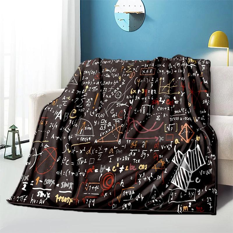 Science education topic Printed Blanket for Sofa Travel Camping Living Room Office Conditioning Blanket for All Seasons Gifts
