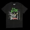 This Vintage Black Sex Pistols T-shirt with Faded Live Print Captures the Rebellious Spirit of 70s Punk for Diehard Fans