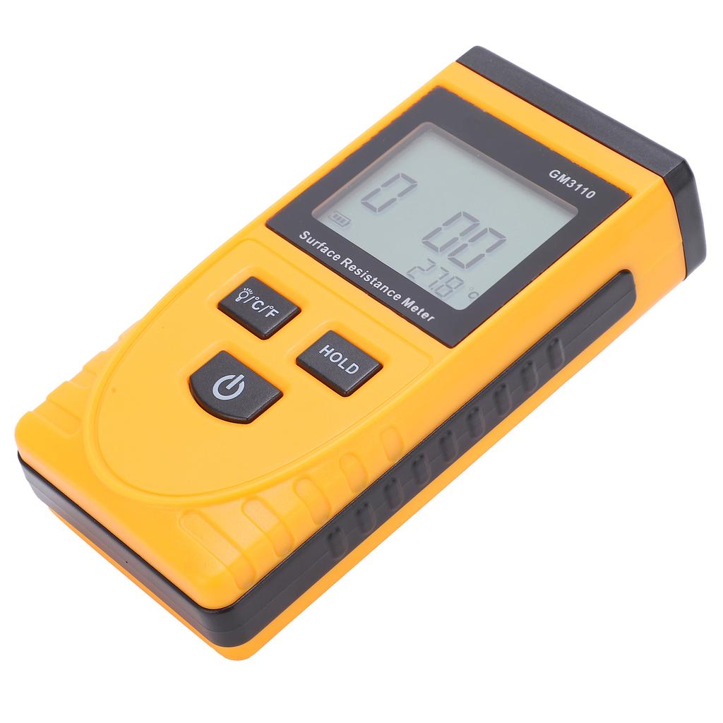 GM3110 Surface Resistance Meter High Accuracy Digital Display AntiStatic HighDefinition Backlight Resistance Tester
