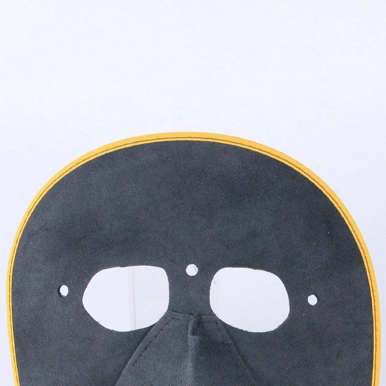 Head-Mounted Ghost Face Cowhide Mask for Welding with Eye Protection