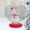 Inflatable Christmas Ornaments Heart Shape Light Up Christmas Decor Figurine Inside Inflatable Balls Decorations For Outdoor