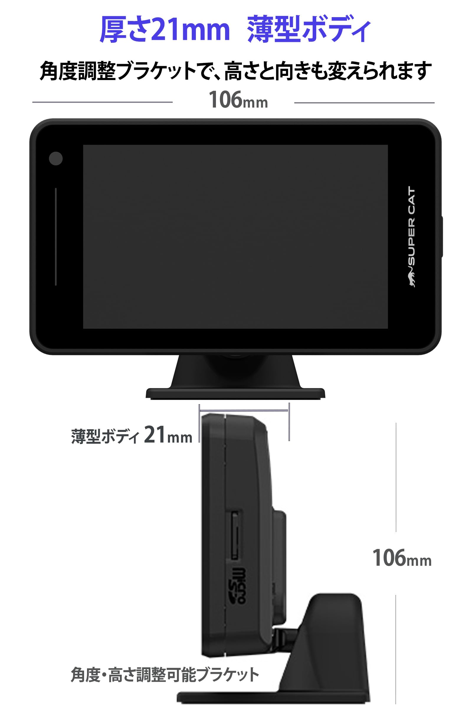 Yupiteru SUPER CAT LS1000 OBD12-MⅢ LS1000｜レーザー＆レーダー探知